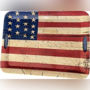 😍 Warren Kimball SET OF TWO United States flag serving trays
